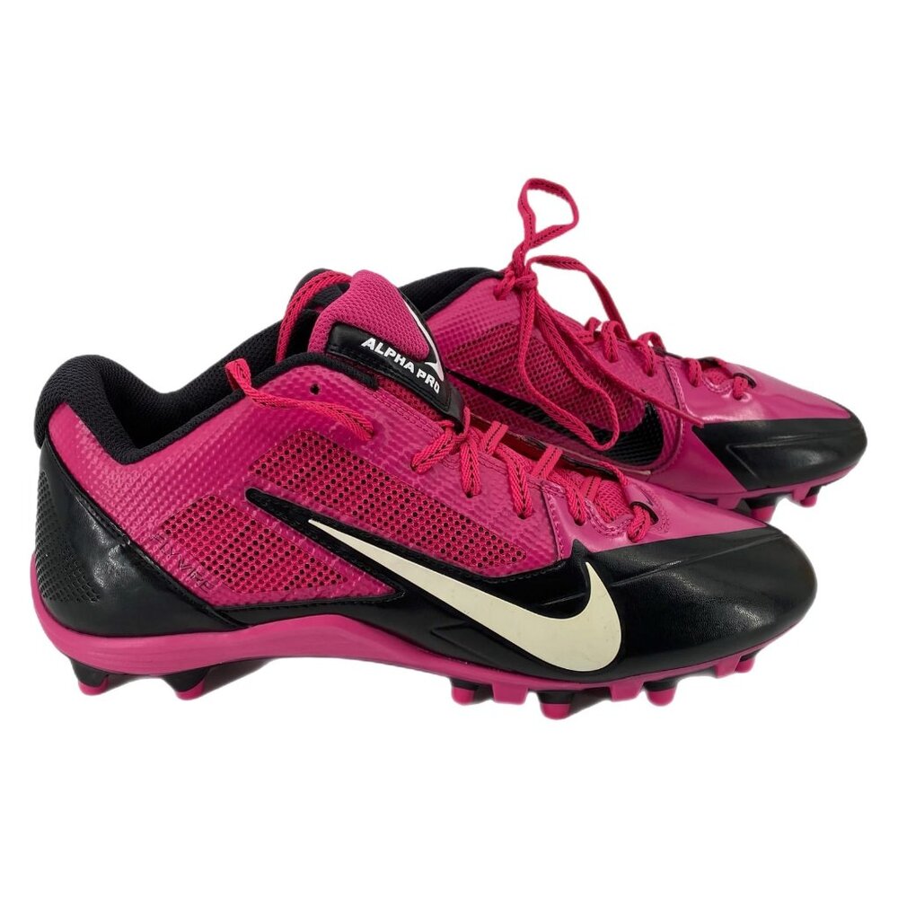 Nike Pink/Black Alpha Pro TD Flywire Cleats | Size 11